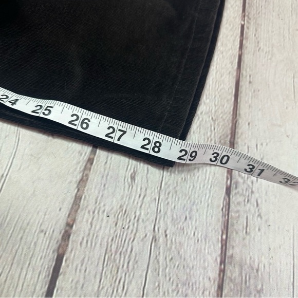j. jill Black corduroy Pants sz 8  classic winter minimalists cotton blend - Picture 6 of 8